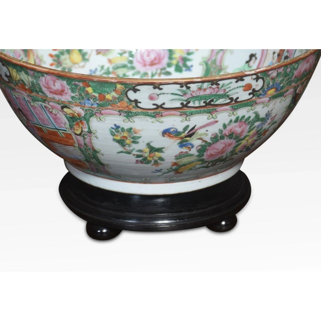 Cantonese Family Rose Bowl For Sale - Image 3 of 6