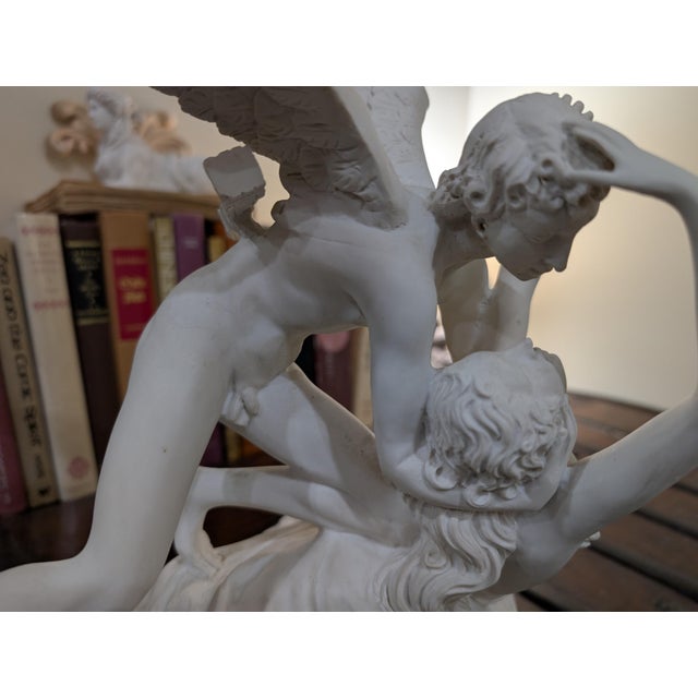 Late 20th Century Neoclassical "Cupid and Psyche" Cast Composite Sculpture After Canova For Sale - Image 5 of 10