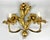 Italian Florentine Wall Sconce in Gilt Metal with Curved Iron Leaves, 1960s For Sale - Image 9 of 9