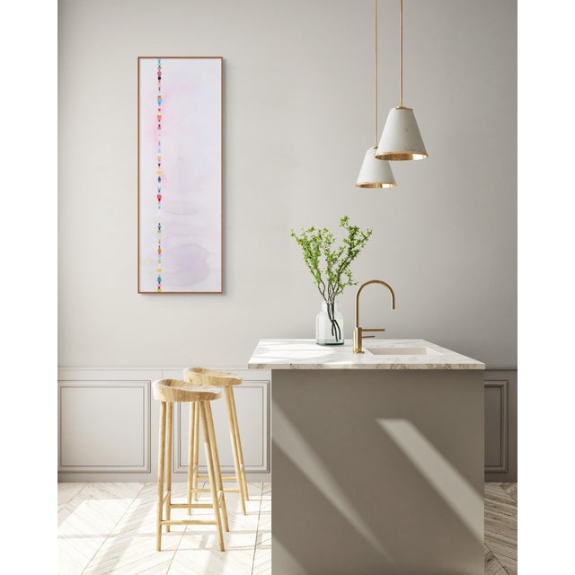 Abstract Contemporary Abstract Acrylic on Arches Cotton Paper "According to Their Own Rules 17" by Kyong Lee For Sale - Image 3 of 4