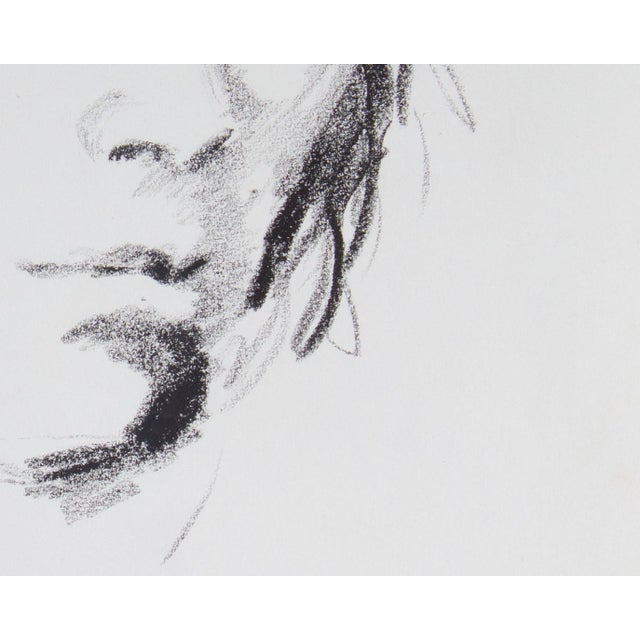 Realism Charcoal Portrait Drawing by James L. Bruch For Sale - Image 3 of 7