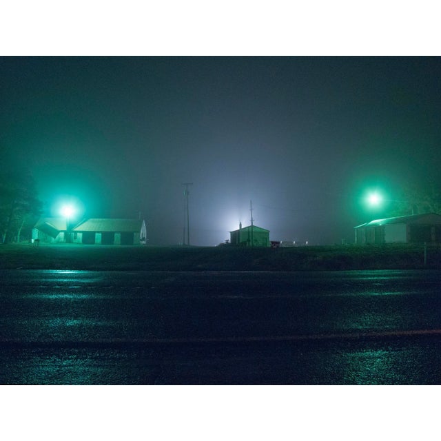 "Roadside Night" Contemporary Fine Art Photographic Color Print For Sale