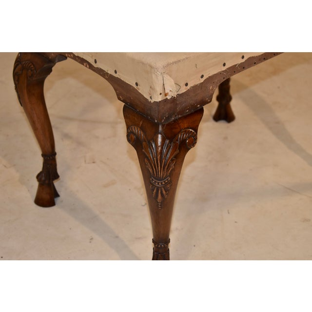 Brown Early 19th Century English Walnut Stool For Sale - Image 8 of 13