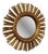 Large Gilded Mid-Century Wooden Sunburst Mirror, 1950s For Sale