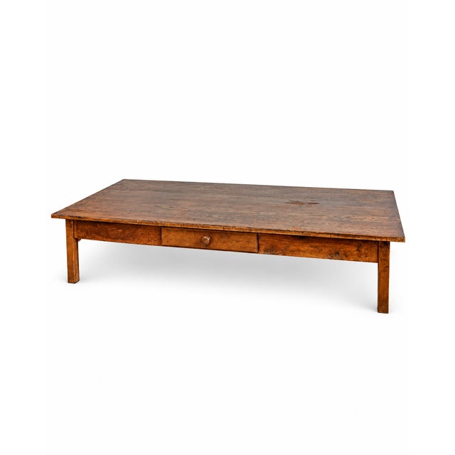 Vintage Oak Coffee Table with Two Drawers, 1980s For Sale - Image 10 of 10