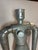 Here's some real industrial whimsy for your space! Large-scale robot sculpture, meticulously constructed from galvanized...