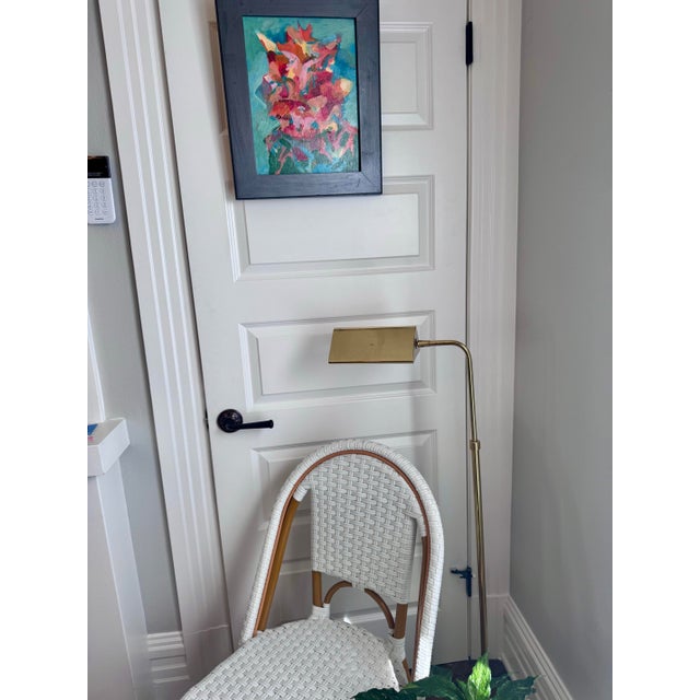 Late 20th Century Al Seneres Original Abstract Cat Painting, Colorful Expressionist Art For Sale - Image 4 of 5