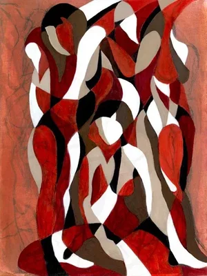"Change", Abstract Figurative Oil Painting
