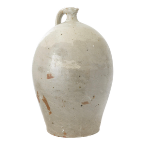 Antique French Glazed Terracotta Jug