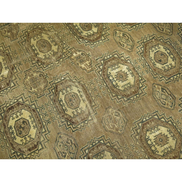 Zabihi Collection Tribal Oversize Antique Ersari Carpet - 13'10" x 23'5" For Sale - Image 9 of 12