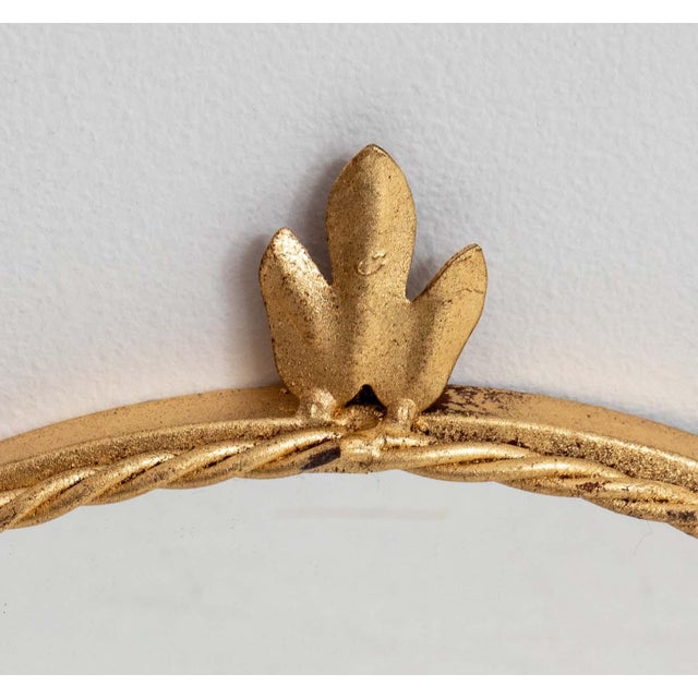 Pair Italian Iron Gilt Rope Mirrors For Sale - Image 12 of 13