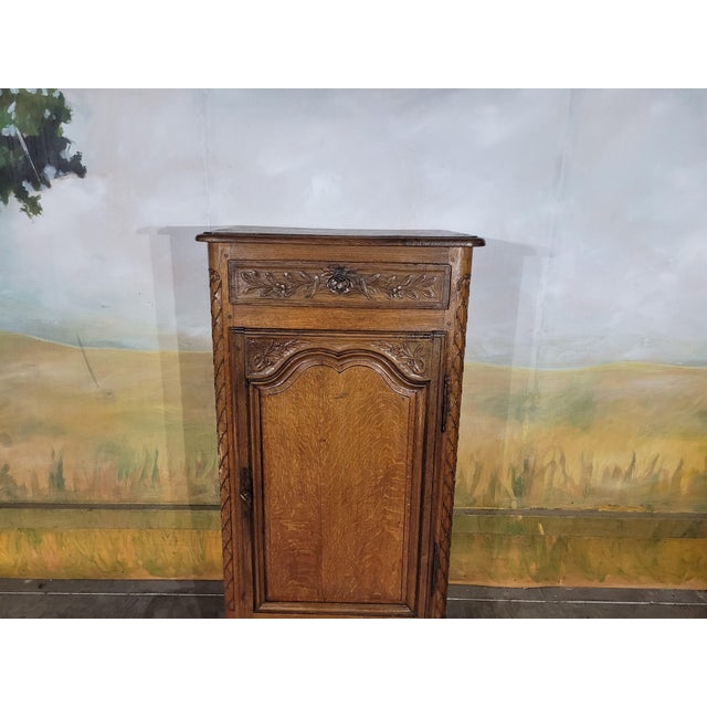 19th Century Norman Jam Cupboard in Oak For Sale - Image 3 of 13