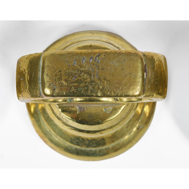 Victorian Set Seven Brass Bell Form Weights For Sale - Image 4 of 8