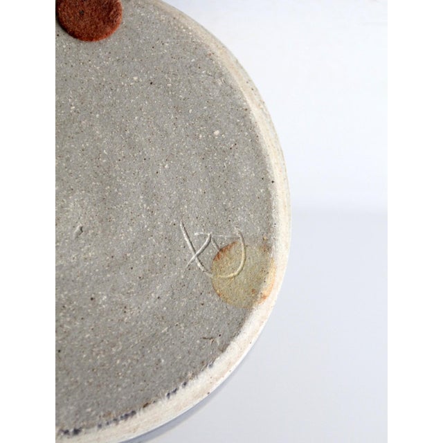 Vintage Studio Pottery Stoneware Jug Vase For Sale - Image 11 of 11