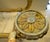Gold 1960s Hollywood Regency Italian Silver and Gold Leaf Carved Wood and Glass Coffee Table For Sale - Image 8 of 15