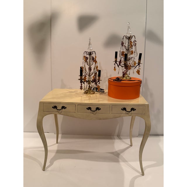 French Directoire Style Lacquered Parchment Writing Desk For Sale - Image 18 of 18