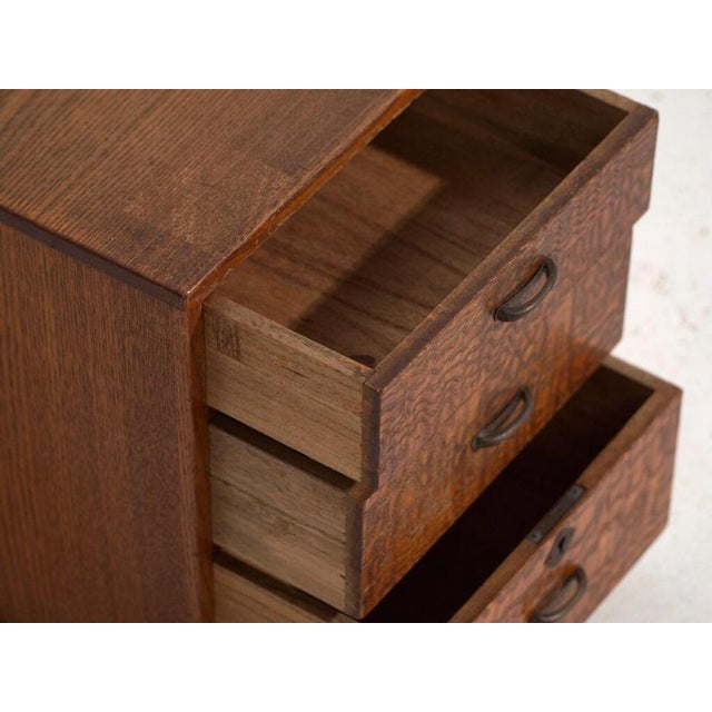 Small Antique Japanese Chest of Drawers For Sale - Image 4 of 11
