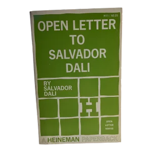 1968 Letter to Salvador Dali by Dali Book