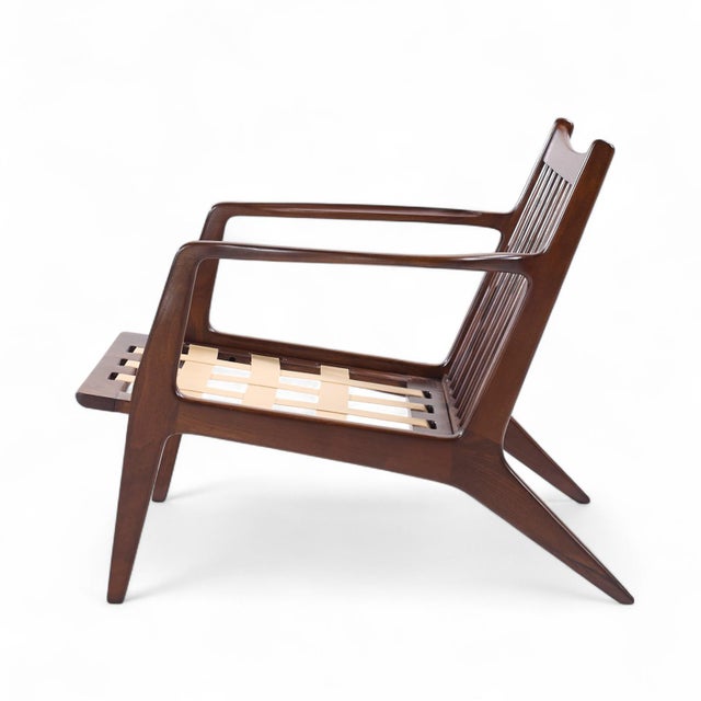 Wood Lawrence Peabody Mid Century Walnut Lounge Chairs - Pair For Sale - Image 7 of 12