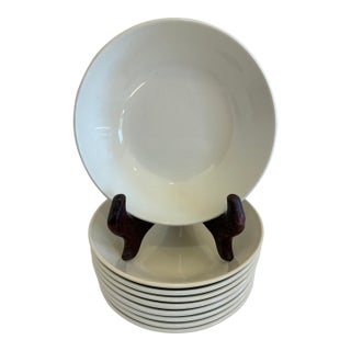 Late 20th Century Johnson Bros England White Ironstone Bowls – Set of 9 For Sale