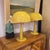 Mid-Century Modern Mustard Metal Table Lamps, France, Set of 2 For Sale - Image 3 of 18