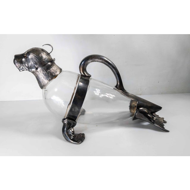Metal 19th Century English Victorian Silverplate Walrus Seal Form Wine Decanter For Sale - Image 7 of 18