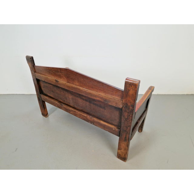 Authentic Spanish Station Bench, Handmade, 1850 What a characterful piece! It exudes history. Handmade from solid wood,...