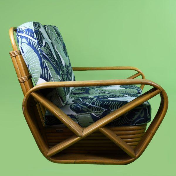 1950s 1950s 6 Strand Paul Frankl Style Love Seat For Sale - Image 5 of 6