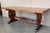 20th Century Spanish Baroque Carved Walnut Lyre Legs Trestle Dining Farm Table For Sale In Miami - Image 6 of 11