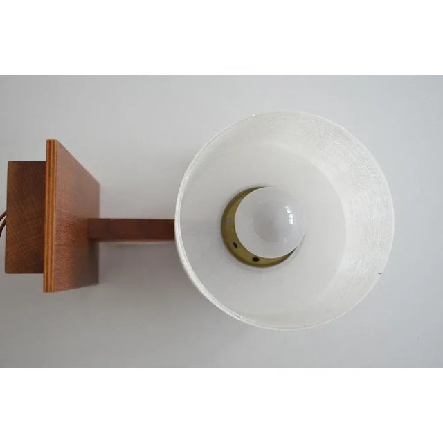 Wood Scandinavian Teak Wall Lights, 1960s, Set of 2 For Sale - Image 7 of 10