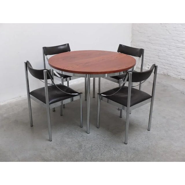 Round Dining Table in the style of Alfred Hendrickx, 1960s For Sale - Image 16 of 17