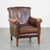 English Style Chair in Dark Brown Cowhide For Sale - Image 13 of 13