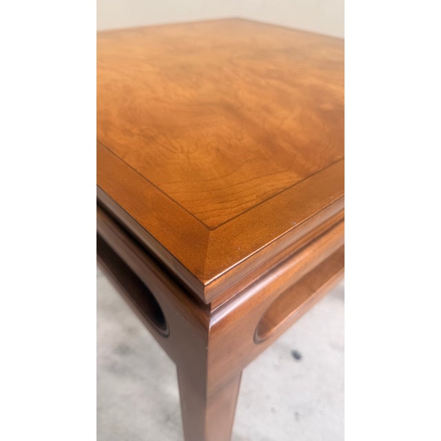 1970s Michael Taylor for Baker Furniture Ming Style Burl Wood Side Tables, 2 Pieces For Sale - Image 11 of 12