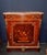 Napoleon III Style Side Table in Floral Marquetry with Marble Top For Sale - Image 5 of 6