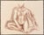 Figurative 1988 Neil Meitzler Seated Male Nude Drawing For Sale - Image 3 of 3