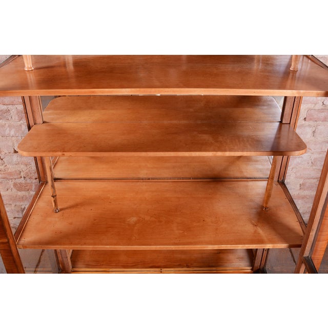 Antique Biedermeier Display Cabinet in Spruce, 1830s For Sale - Image 10 of 16