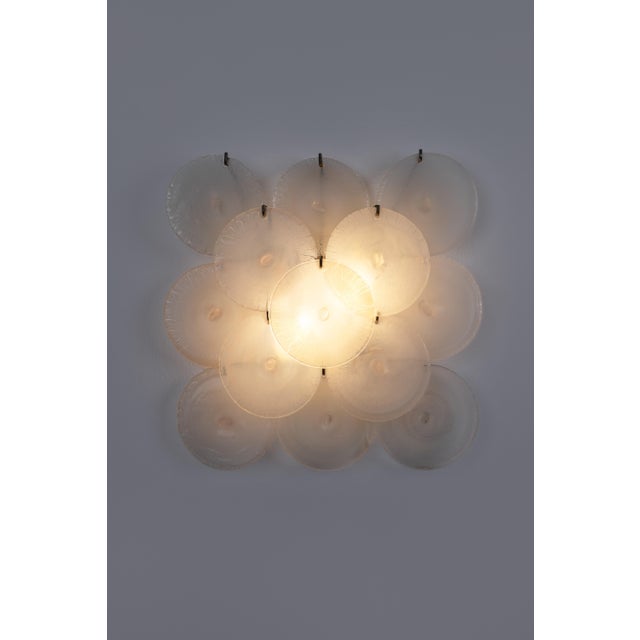 White Vintage Wall Lights by Carlo Nason for Mazzega, 1960s, Set of 2 For Sale - Image 8 of 13