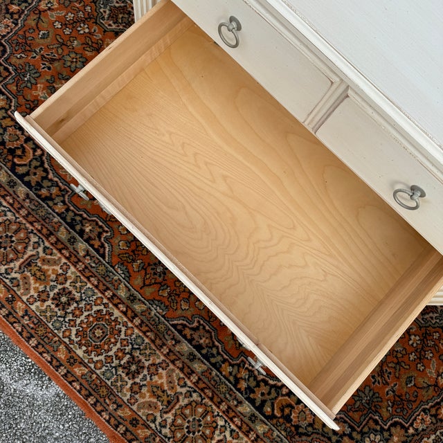 2000 - 2009 2000s Ethan Allen Swedish Home Collection Gustavian 3 Drawer Bachelor's Chest (10-5401 Linen) For Sale - Image 5 of 16