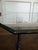 Vintage Postmodern Glass & Faux-Bamboo Iron Table Set | Coffee Table + Matching Side Tables For Sale - Image 6 of 12
