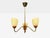 1950s Swedish Modern, Pendant Light, Teak, Brass, Glass For Sale In New York - Image 6 of 10
