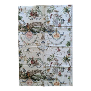 Pierre Frey Chinoiserie Monkey Fabric For Sale