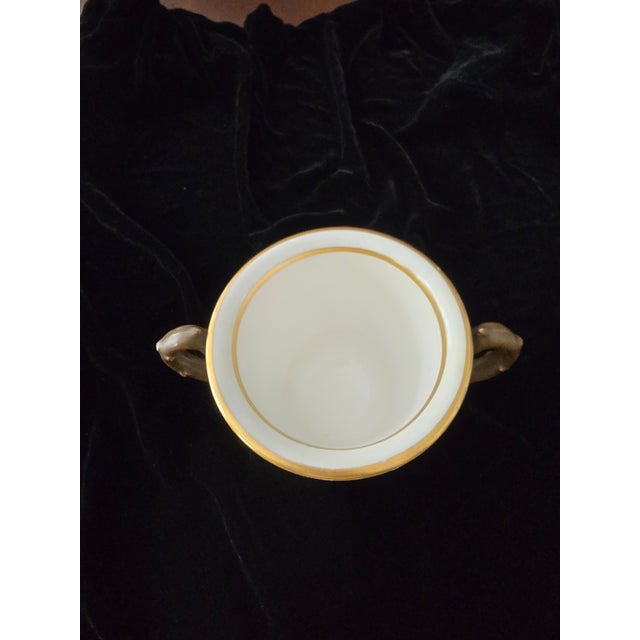 Ceramic Antique English Porcelain Spode Loving Cup Faux Bamboo For Sale - Image 7 of 16