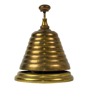 Victorian Brass Beehive Bell Late 1800's Courtesy Countertop Bell