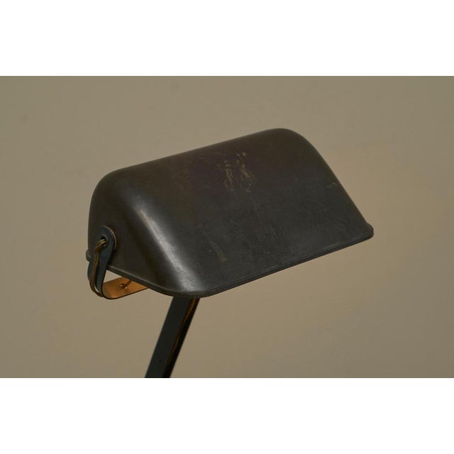 Metal Patinated Desk Lamp from Erpe, 1920s For Sale - Image 7 of 13