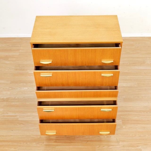 1960s 1960s Mid Century Tallboy Dresser by Symbol Furniture, Attributed For Sale - Image 5 of 9