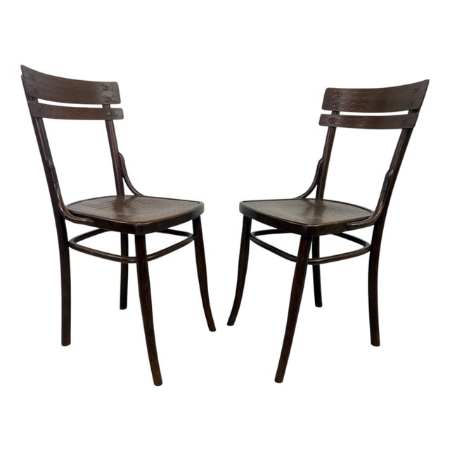 Dining Chairs by J&J Kohn, 1890s-1910s, Set of 2 For Sale
