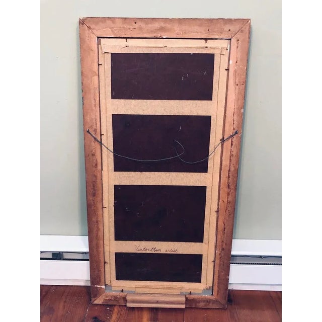 1960s Mid Century Signed Impasto by Victor Olsen For Sale - Image 12 of 13