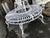 Metal Circular White Steel Tree Bench Garden Seat For Sale - Image 7 of 12