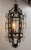 Metal French Ceiling Lamp in Wrought Iron and Glass, 1960s For Sale - Image 7 of 15