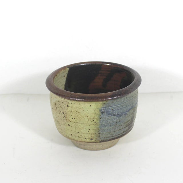 Mid-Century Modern Vintage Signed Studio Pottery Bowl For Sale - Image 3 of 8